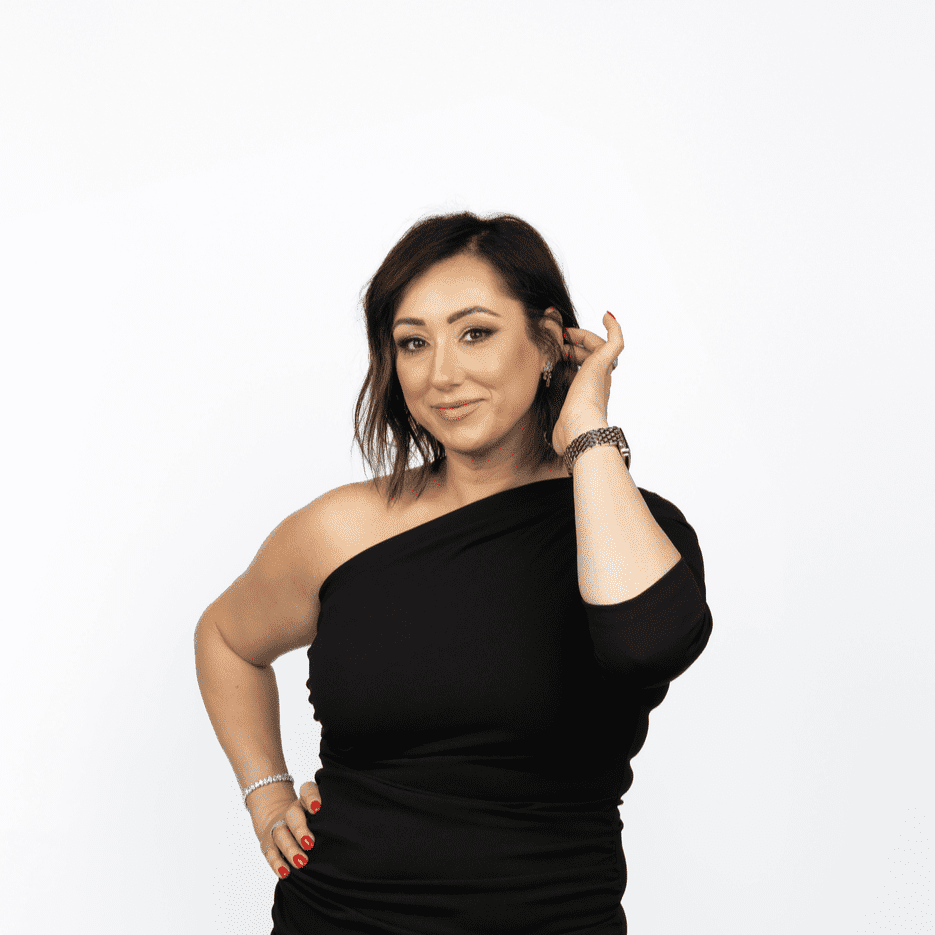 Portrait of Christina, a professional stylist at Salon Lux LLC, showcasing their expertise and style.